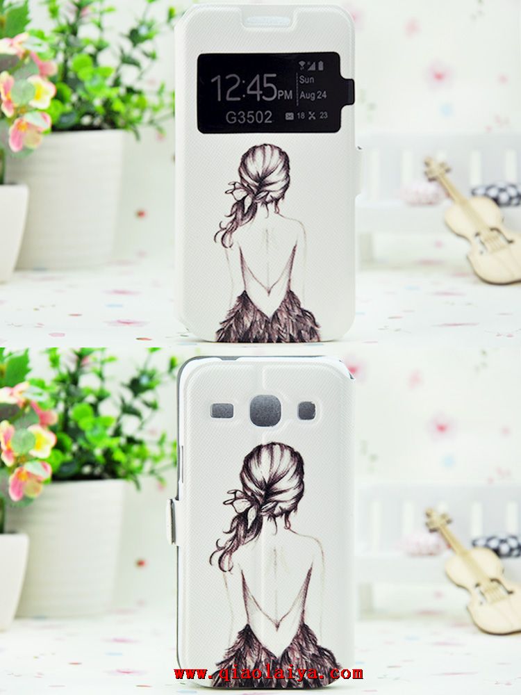 Samsung Galaxy Trend téléphone mobile 3 étui de protection coque dessin animé G3502 peint