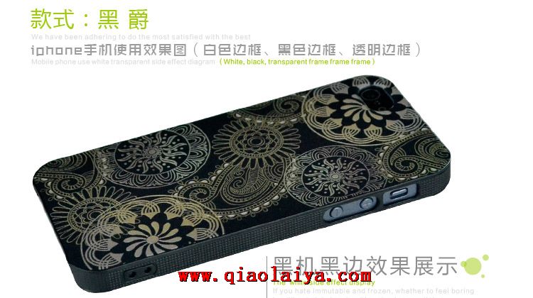 iPhone 5/5s étui de téléphone peints reliefs Téléphone portable de style housse