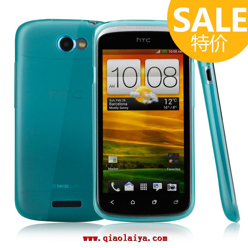 HTC ONE S bleu étui en silicone téléphone portable coque protectrice pas cher
