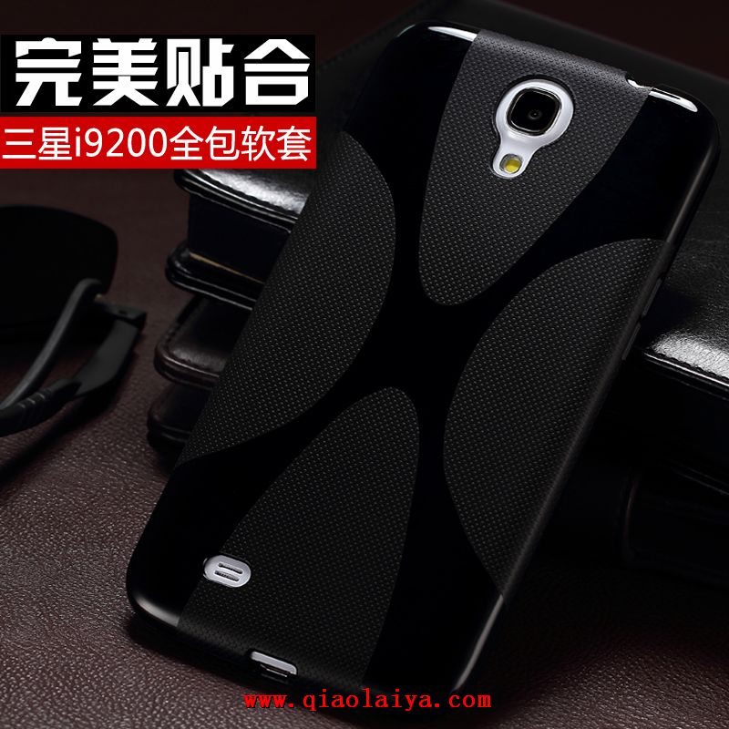 Samsung i9205 téléphone portable etui souple de protection Galaxy Mega 6.3 coque Noir de téléphone