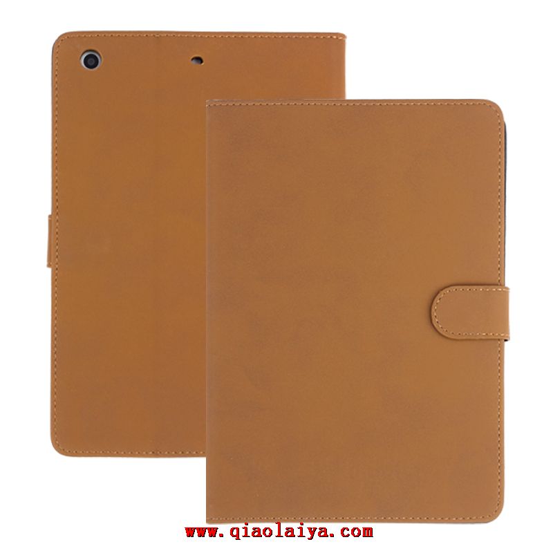 iPad Mini2 simples étui en cuir ensembles gaine de protection Kaki coque de protection