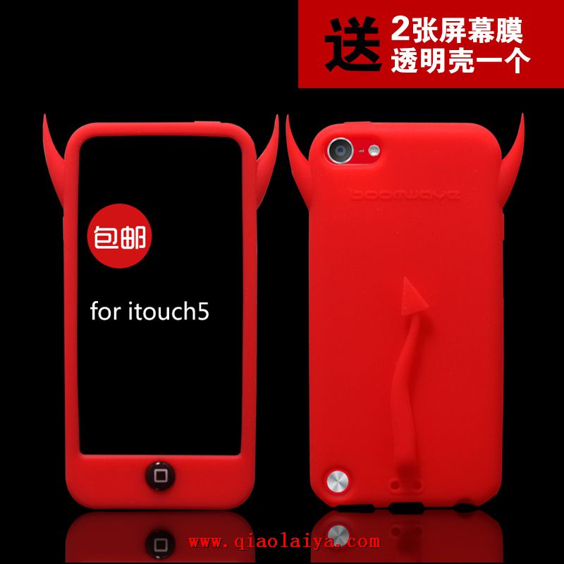 iPod touch 5 taureau manchon de silicone rouge housse de protection Coque de protection