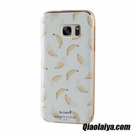 Accessoire Téléphone Samsung Galaxy S7 Mat, Coque Pour Samsung Galaxy S7, Coques En Silicone Or