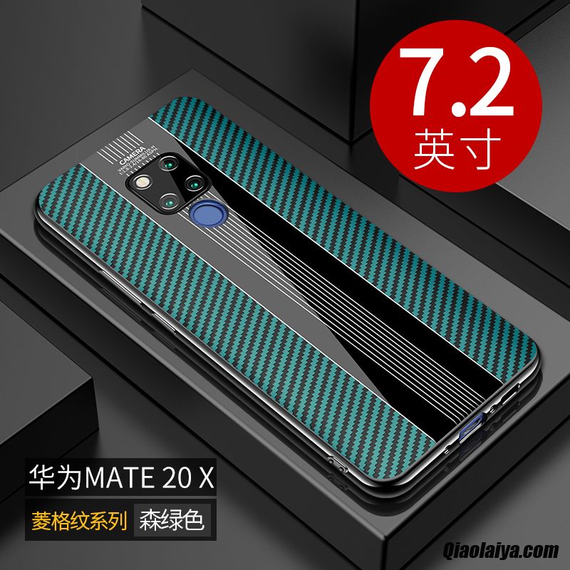 Coque Huawei Mate 20 X Silicone Mode, Coque Pour Huawei Mate 20 X, Housse Coque Bumper Jaune Vert
