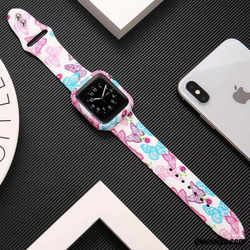 Coque Pour Apple Watch Series 1, Etui Coque Smartphone Rose, Etui Apple Watch Series 1 Pas Cher Cuir Et Autres Matériaux