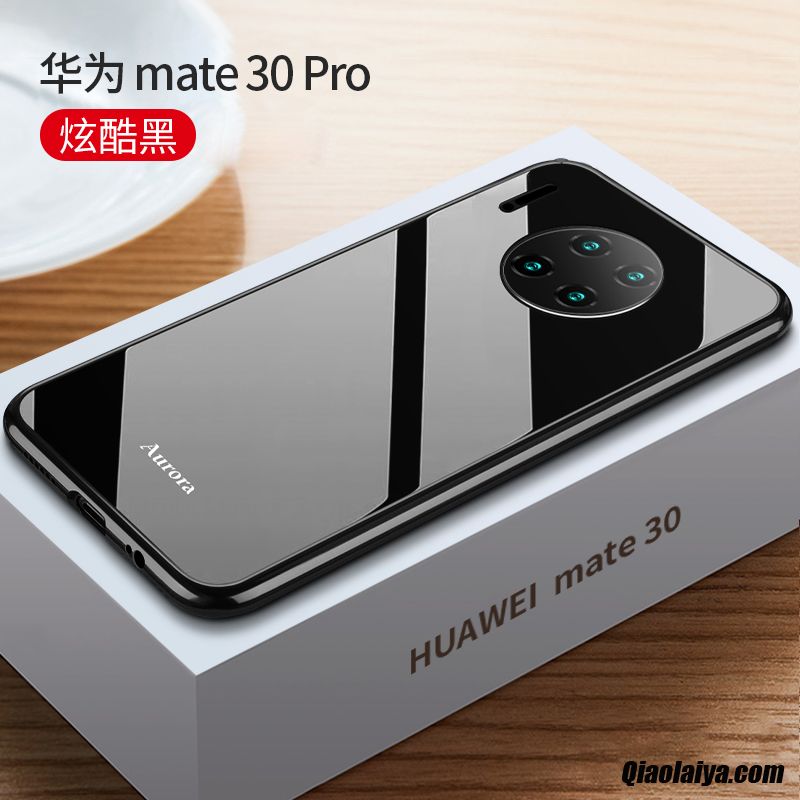 Coque Pour Huawei Mate 30 Pro, Housse Coques Téléphone Sarcelle, Etui Cuir Huawei Mate 30 Pro Coquille D'eau