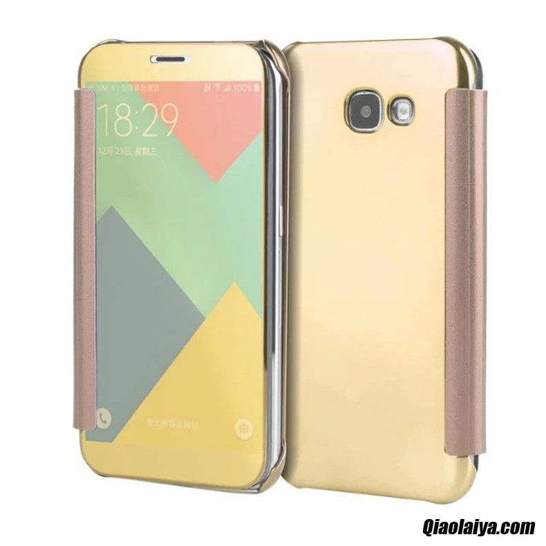 Coque Pour Samsung Galaxy A5 2017, Housse Accessoires Téléphone Portable Jaune, Etui De Portable Samsung Galaxy A5 2017 Plastique Dur