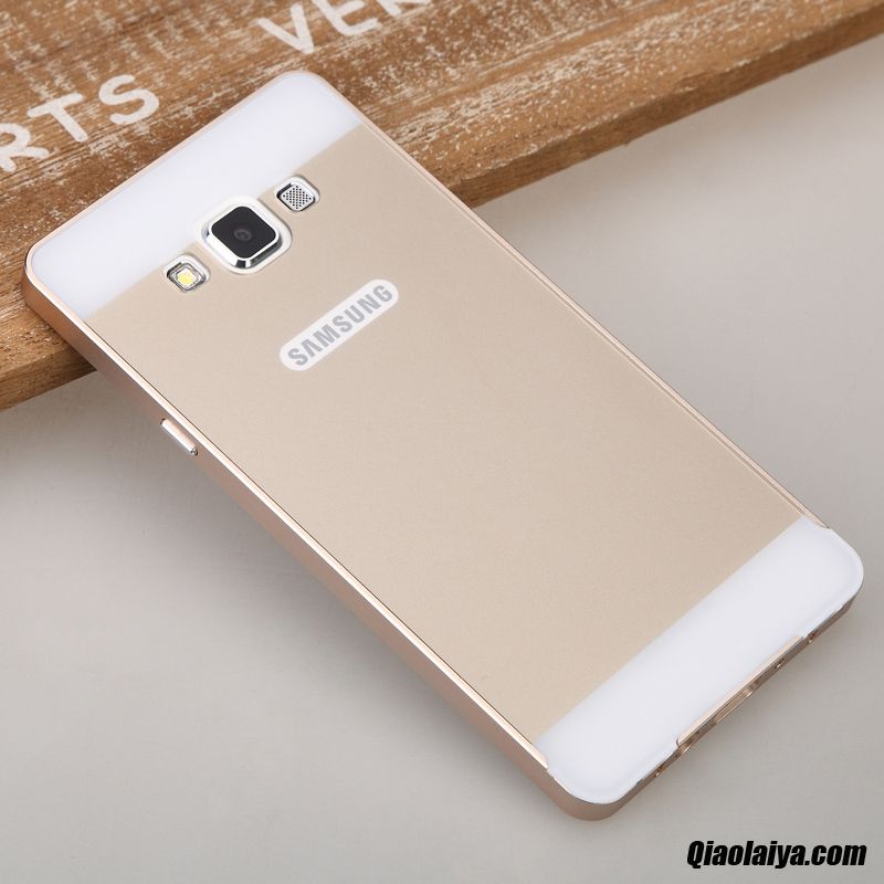 Coque Pour Samsung Galaxy A7, Coque De Téléphone Jaune, Housse Samsung Galaxy A7 Silicone Tissu