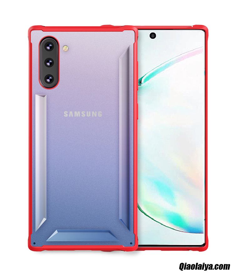 Coque Pour Samsung Galaxy Note 10, Étui Portable Samsung Galaxy Note 10 Plastique Et Fibre De Carbone, Etui Achat Coque Aigue-marine