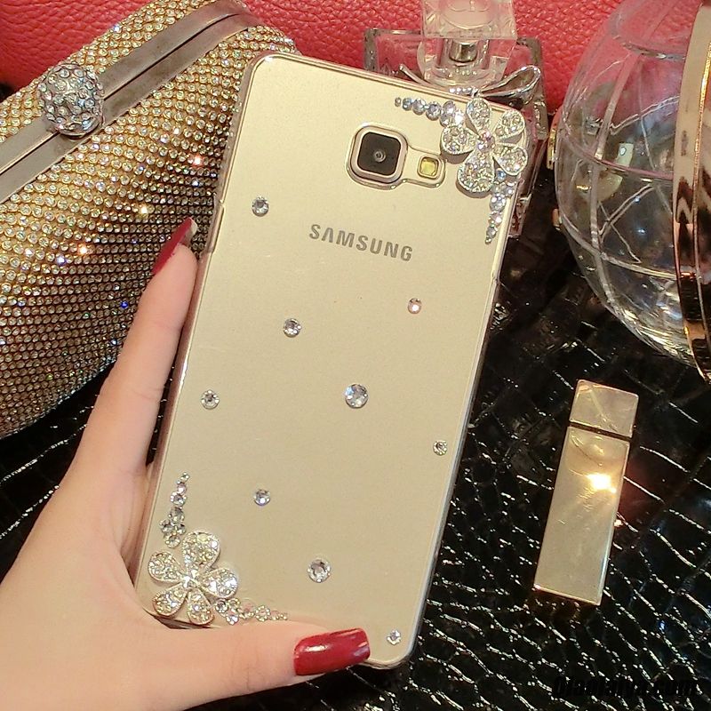 Coque Silicone Galaxy A9 Diamant, Housse Coque Stylé Jaune, Coque Pour Samsung Galaxy A9