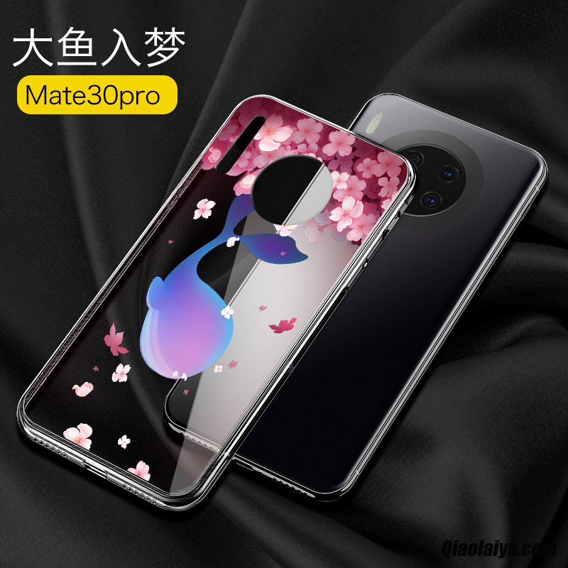Etui Téléphones Portables Pas Cher Saumon, Coque Pour Huawei Mate 30 Pro, Protection Huawei Mate 30 Pro Température