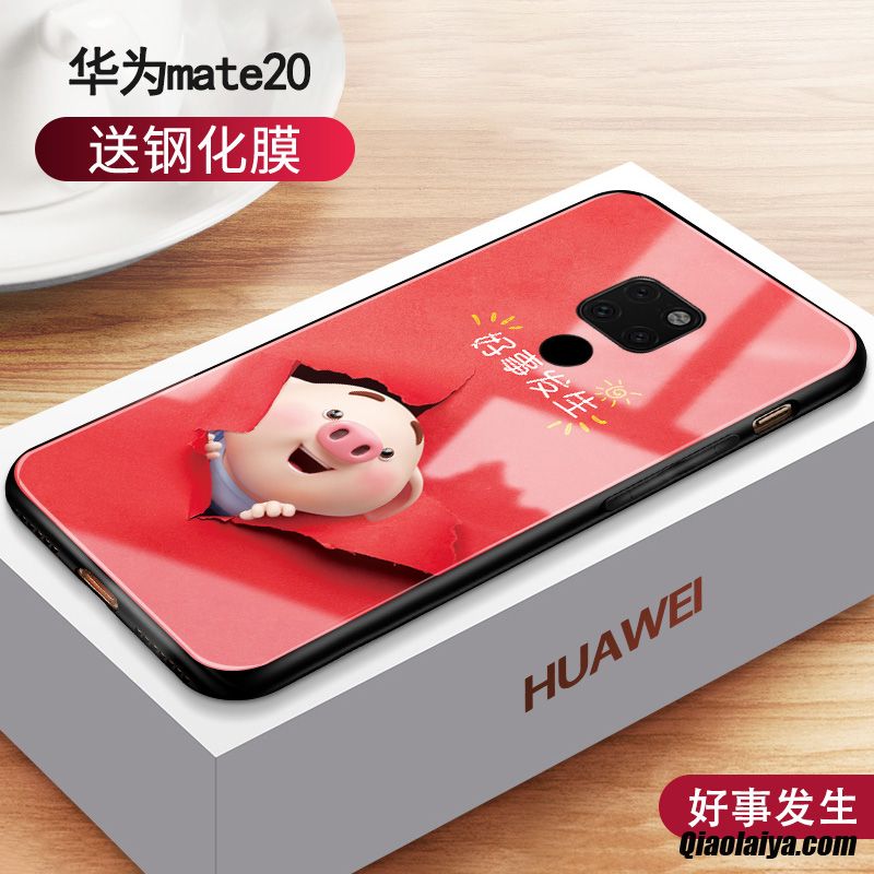 Housse De Huawei Mate 20 Cuir Lisse Manchon De Protection, Coque Pour Huawei Mate 20 En Vente, Etui Vente Portable Blanc