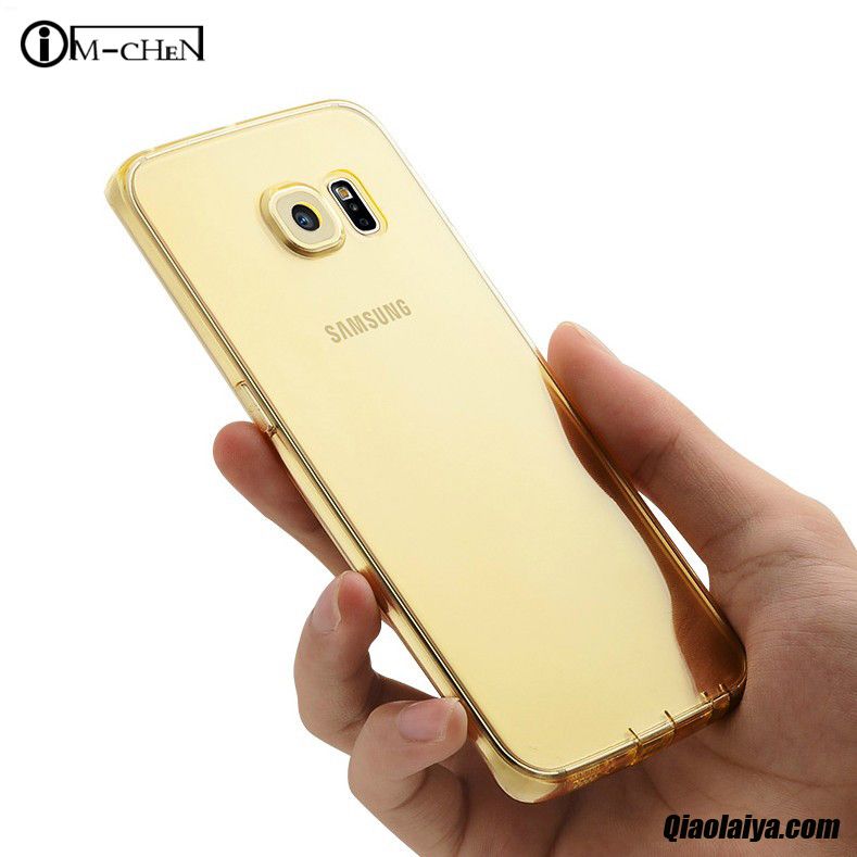 Housse Pour Téléphone Samsung Galaxy S6 Cuir, Etui Coques Portables Bordeaux, Coque Pour Samsung Galaxy S6 Pas Cher