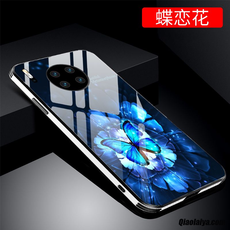 Housse Téléphone Portable Huawei Le Gel De Silice, Coque Pour Huawei Mate 30 Pro, Coque Smartphone Darkviolet