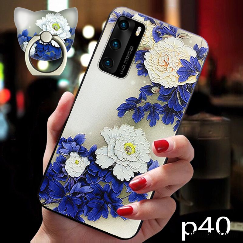 Huawei P40 Housse Rose, Etui Coques Mobiles Bisque, Coque Pour Huawei P40