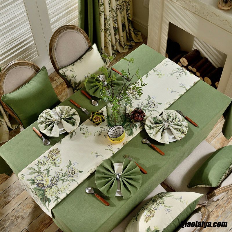 Style Lin Nappe De Table Table À Manger Chemin De Table Crème Textile De Maison