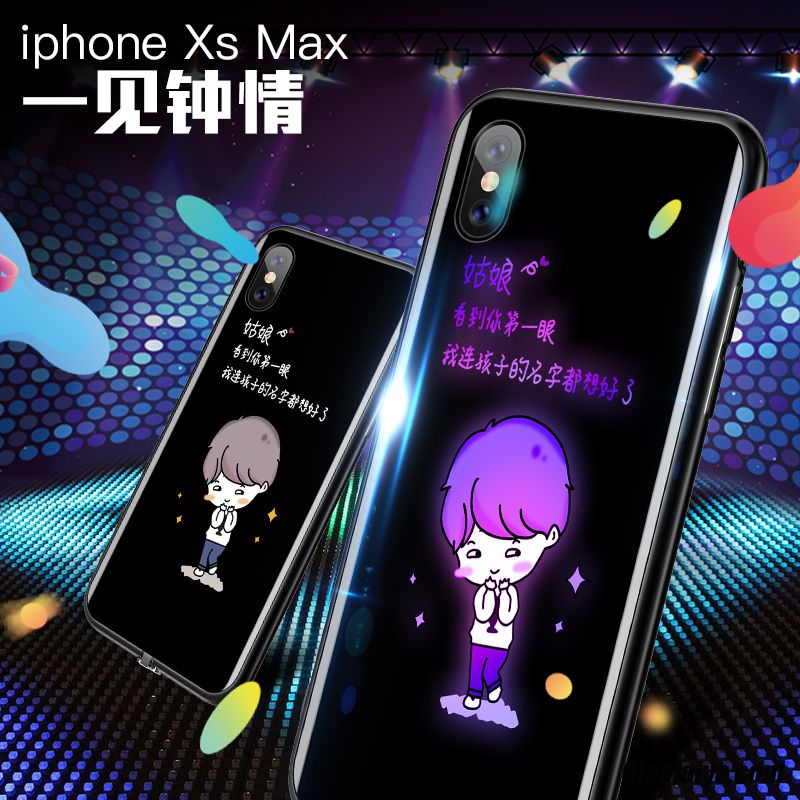 Étui Iphone Xs Max Cuir Mat, Coque Pour Iphone Xs Max Pas Cher, Housse Coque Téléphone Noir