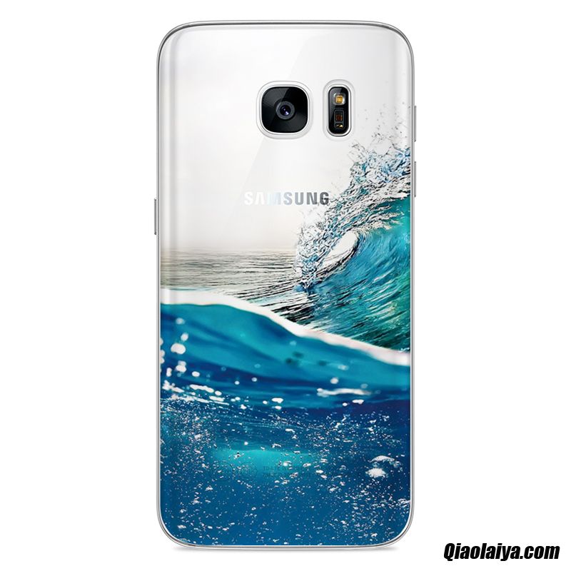 Étui Portable Galaxy S7 Souris, Housse Boutique De Coque Bleu, Coque Pour Samsung Galaxy S7 En Ligne
