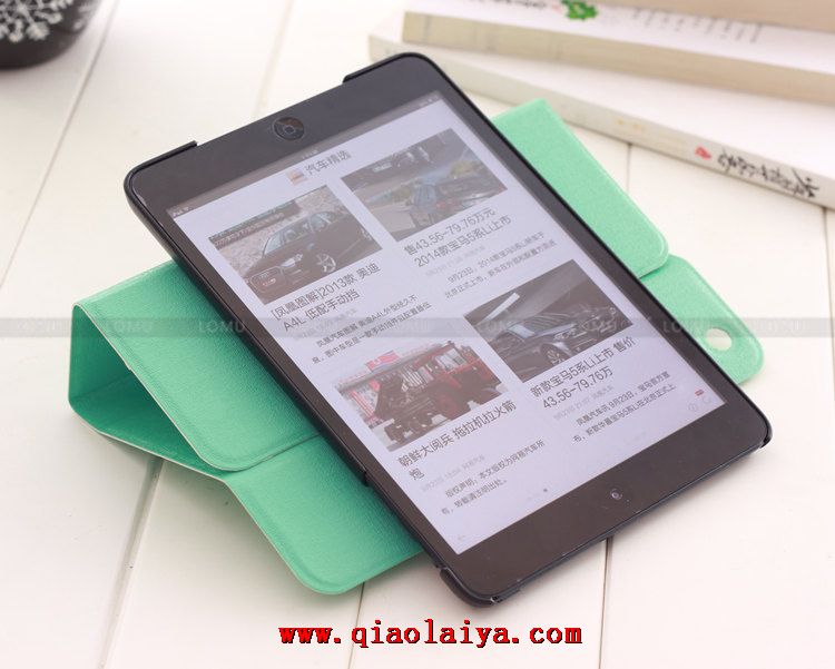 Apple iPad Mini 2 Retina mince rotation cuir de stand coque de protection avec le sommeil