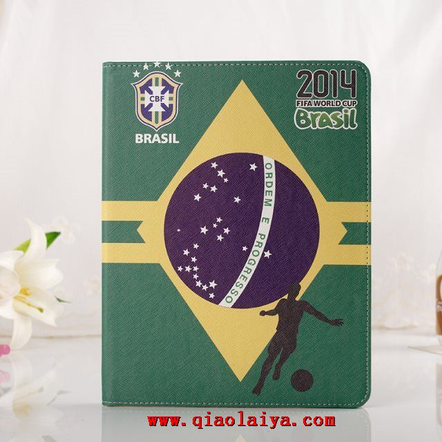 Coupe du Monde iPad Mini2 étui en silicone Brésil Angleterre France croûte Coque