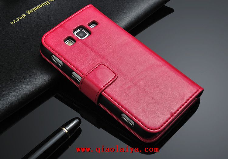 Galaxy Core Advance personnalisé étui en cuir d'affaires GT-I8580 téléphone portable Coque de protection