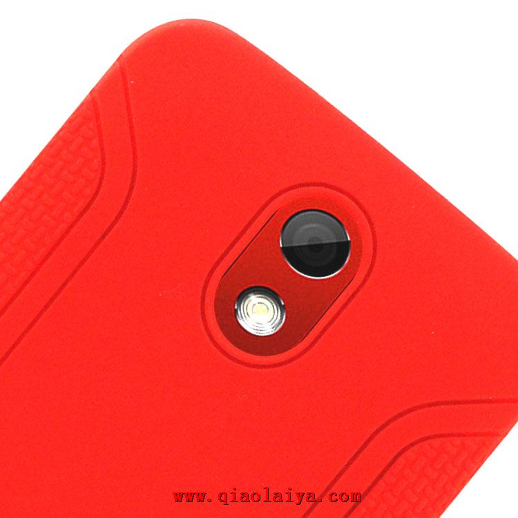 HTC Desire 500 silicone coque rouge Etui Housse personnalité