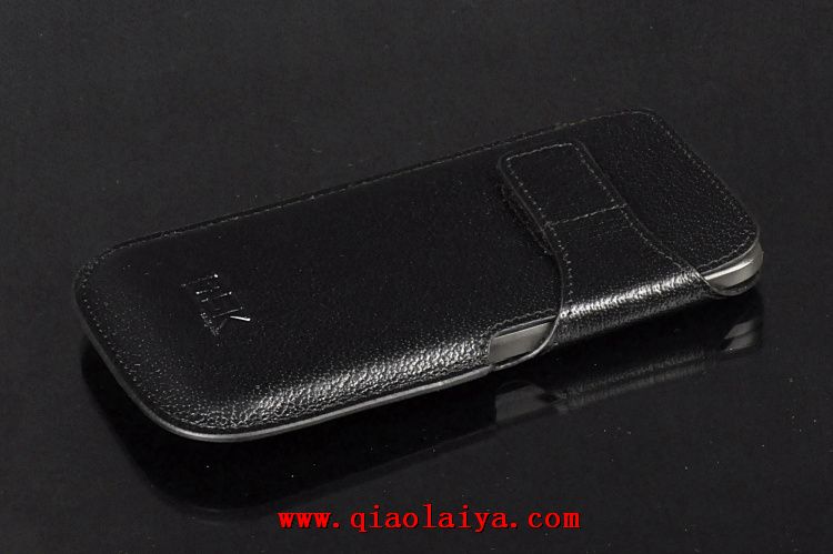 HTC Desire 601 qualité de l'huile en cuir noir étui coque
