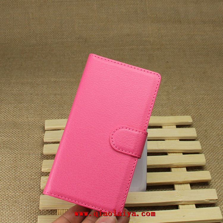 HTC Desire 601 stand-relief étui de protection en cuir rose de coque