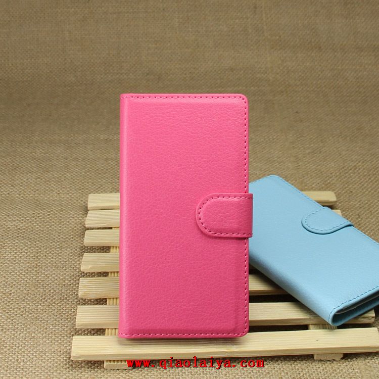 HTC Desire 601 stand-relief étui de protection en cuir rose de coque
