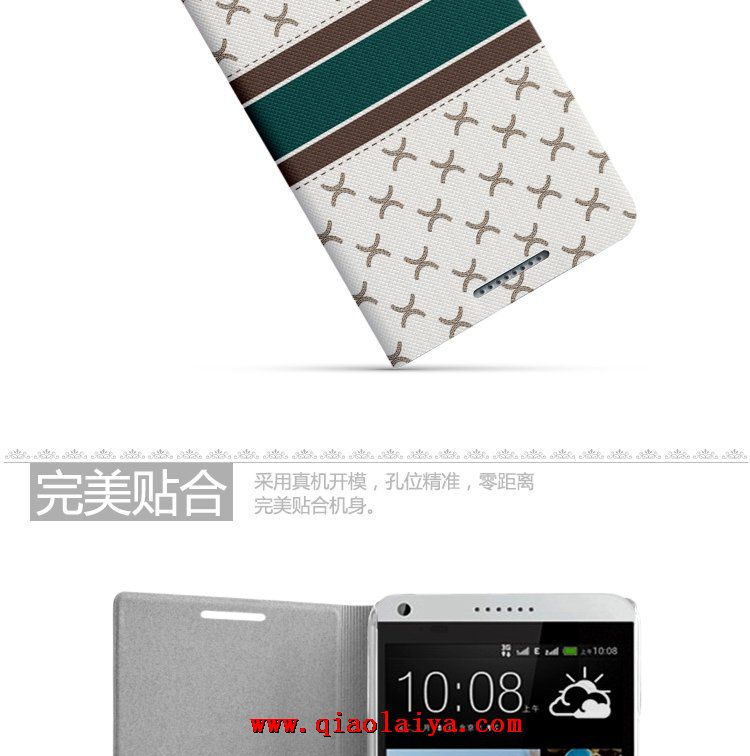 HTC Desire 816 en cuir de haute-peint personnalisé housse de portable