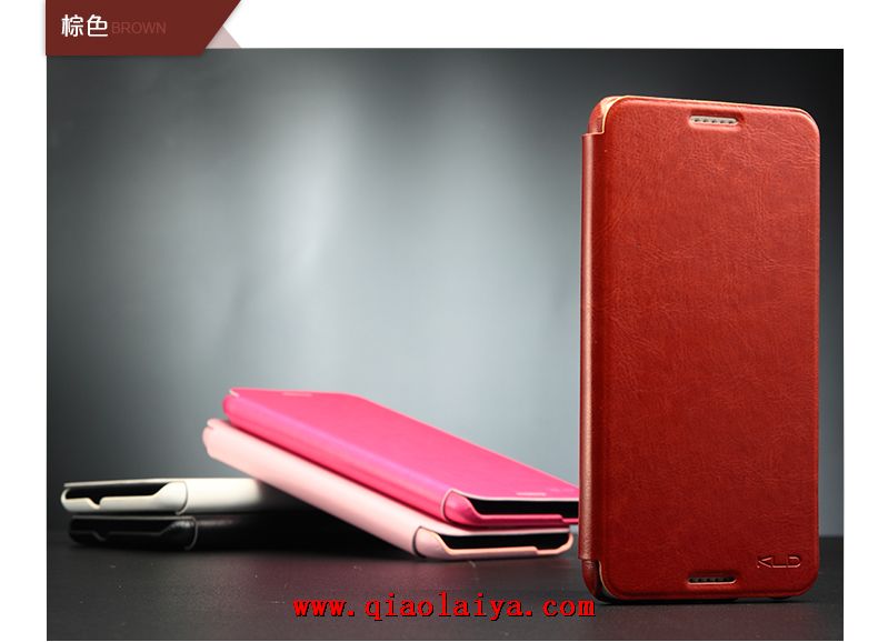 HTC Desire 816 étui en cuir rouge Coque portable