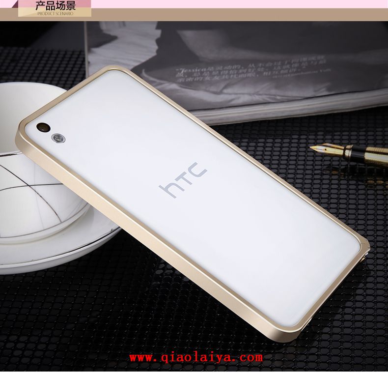 HTC Desire cadre 816 de métal personnalisé coque de protection housse de portable