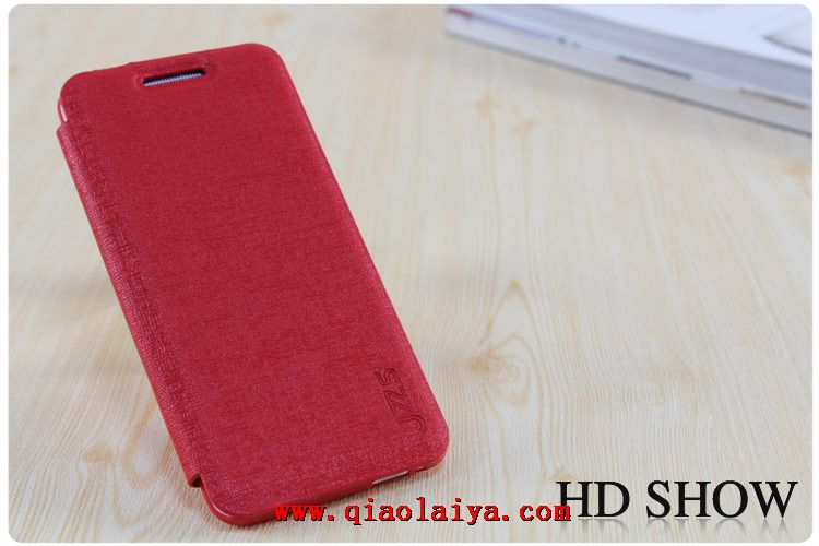 HTC ONE M7 Mini charme étui en cuir rouge portable personnalisé coque de protection