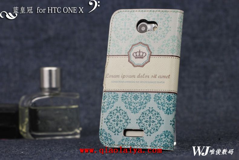 HTC One X coque du mobile cuir haut de gamme Cuir de grain de qualité cas de téléphone portable
