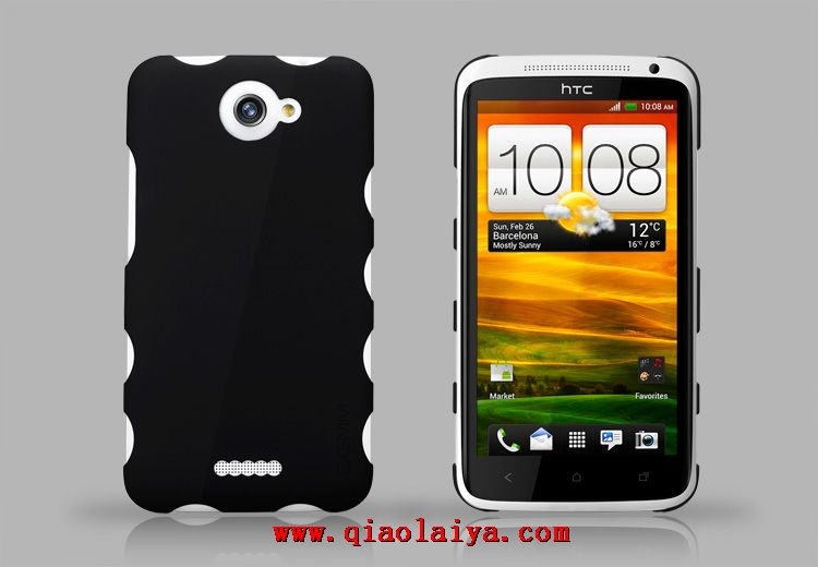 HTC One X ondulé téléphone de etui Blanc coque protectrice ultra-mince