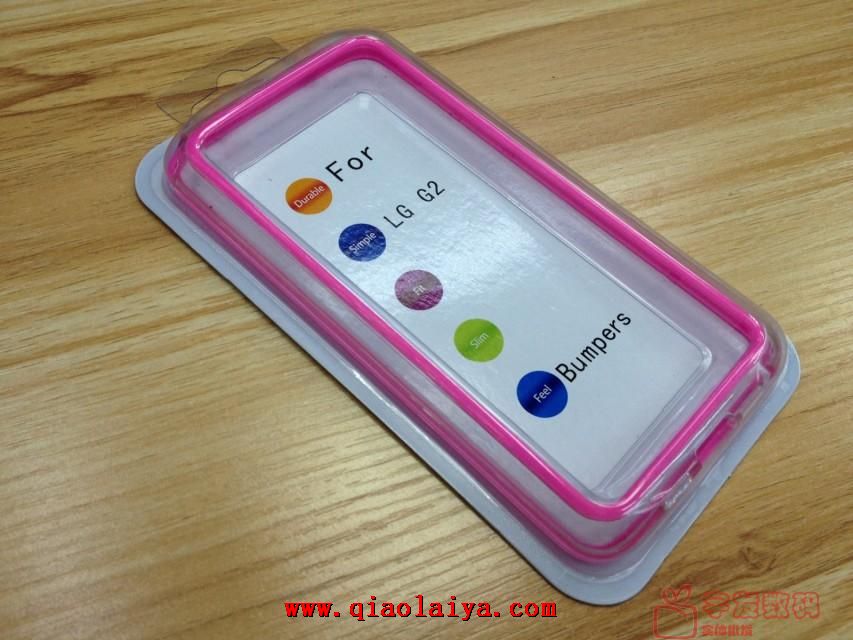 LG G2 en plastique frontière de protection D802 coloré coque protectrice transparente