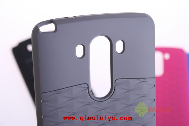 LG G3 Water Cube Concept Téléphone coque protectrice Etui en silicone D855 classique noir
