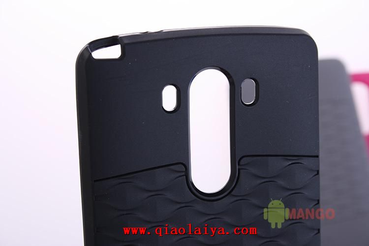 LG G3 Water Cube Concept Téléphone coque protectrice Etui en silicone D855 classique noir