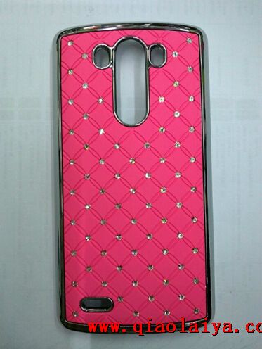 LG G3 coque téléphone cellulaire métallique cuir des ensembles Noir Rouge Rose