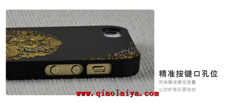 Pomme 5s coque de téléphone relief de dragon iPhone 5/5s ensembles de téléphone mobile de luxe housse
