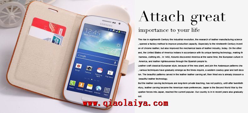 Samsung GALAXY GRAND 2 rouge glamour coque de téléphone Ciel I7105 étui en cuir bleu Manchon de protection