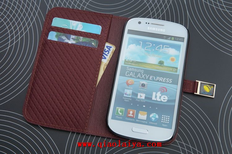 Samsung Galaxy Express étui en cuir i8730 téléphone portable étui Coque de protection
