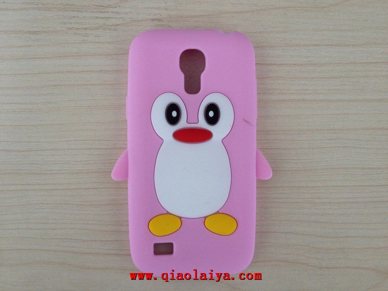 Samsung Galaxy I9190 S4 Mini cas stéréo coque téléphone portable pingouin de cartoon housse de silicone