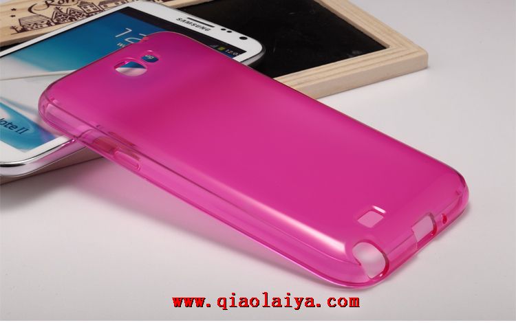 Samsung Galaxy Note 2 transparent coque ultra-mince téléphone mobile Housse en silicone N7100