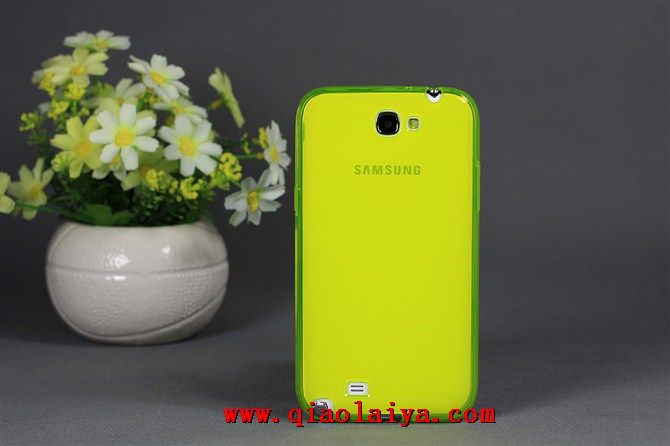 Samsung Galaxy Note 2 transparent coque ultra-mince téléphone mobile Housse en silicone N7100