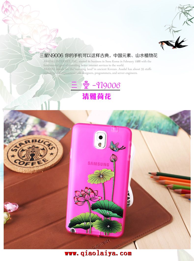 Samsung Galaxy Note 3 SM-N9005 TPU style chinois étui protecteur rétro coque du mobile
