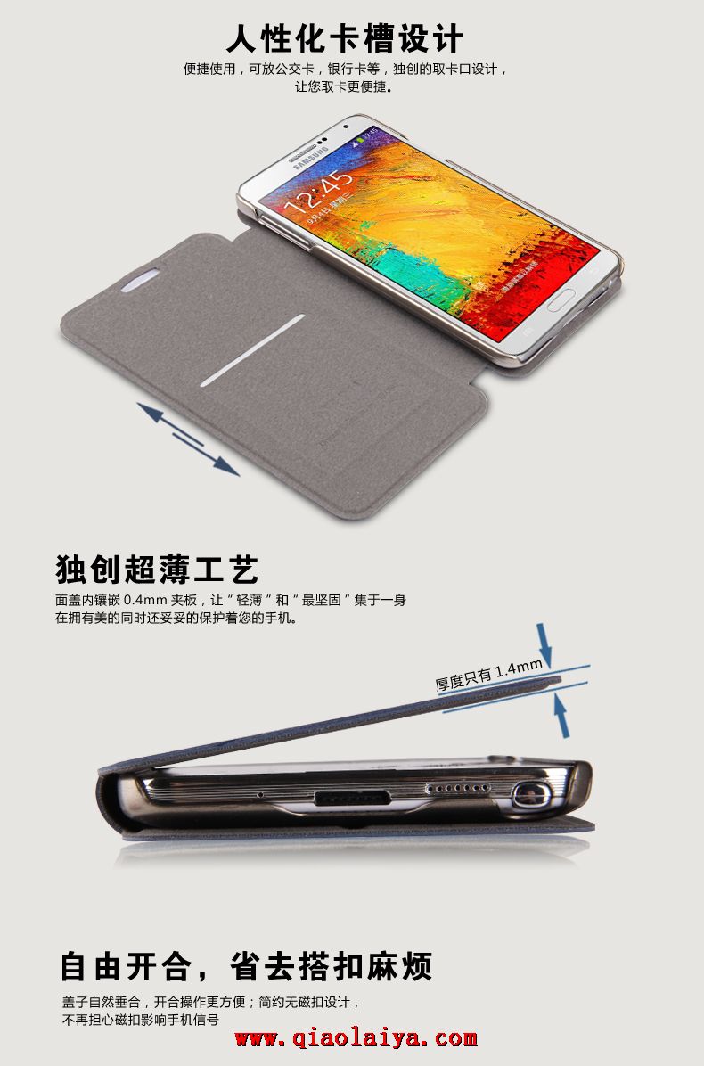 Samsung Galaxy Note 3 phone pur manchon de protection SM-N9005 support de coquille de téléphone