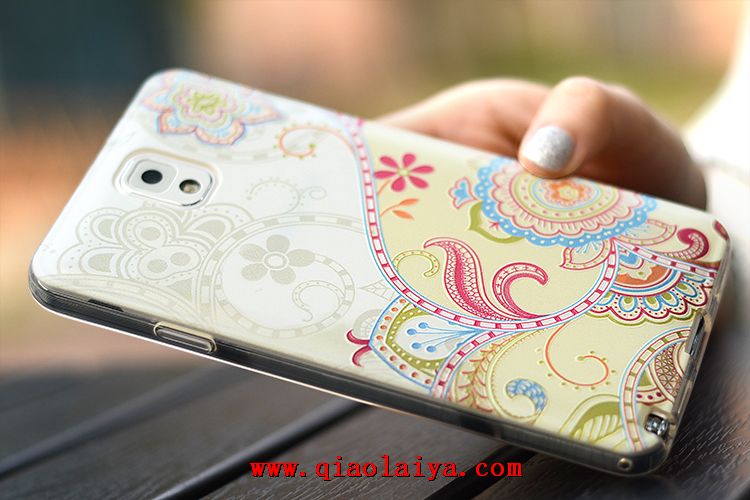 Samsung Galaxy Note 3 séries de Housse en Silicone SM-N9005 téléphonie mobile ensembles coque relief bande dessinée SM-N7505