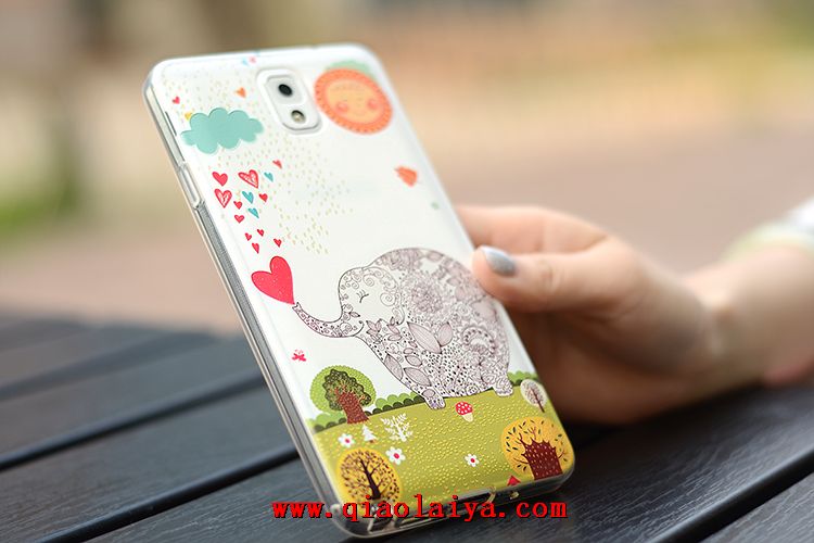 Samsung Galaxy Note 3 séries de Housse en Silicone SM-N9005 téléphonie mobile ensembles coque relief bande dessinée SM-N7505