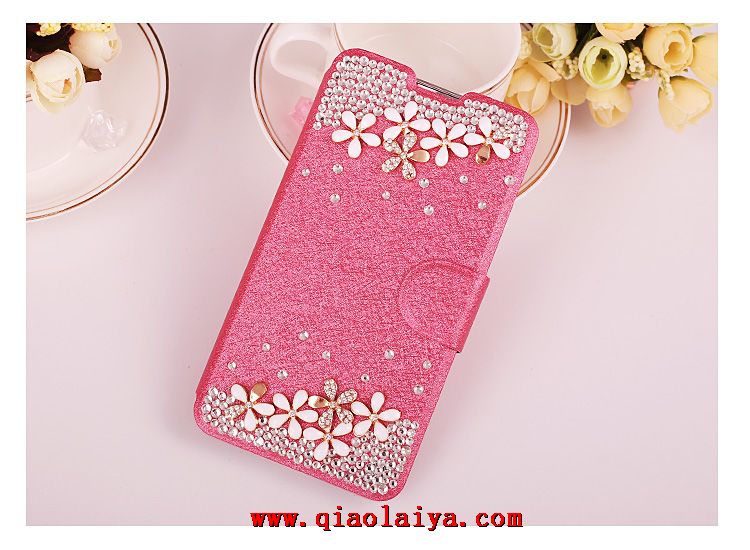 Samsung Galaxy S3 I9300 téléphone mobile bascule rose étui de diamant